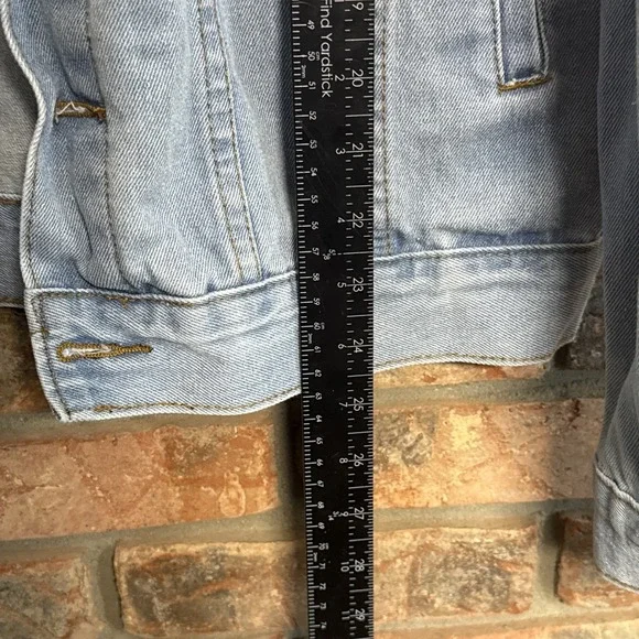 NBA Denim Blue Jean Jacket With Team Logos Size Small Full Button Basketball - Picture 2 of 5